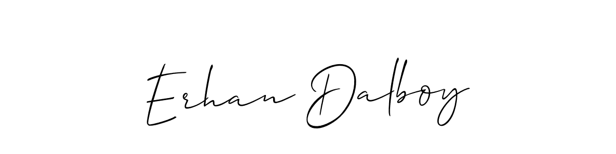 Similarly Allison_Script is the best handwritten signature design. Signature creator online .You can use it as an online autograph creator for name Erhan Dalboy. Erhan Dalboy signature style 2 images and pictures png