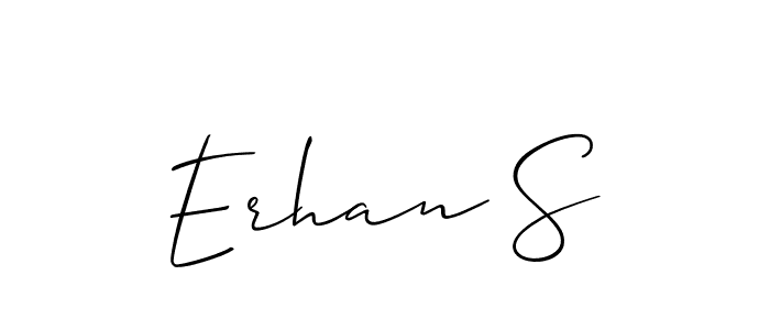 Design your own signature with our free online signature maker. With this signature software, you can create a handwritten (Allison_Script) signature for name Erhan S. Erhan S signature style 2 images and pictures png
