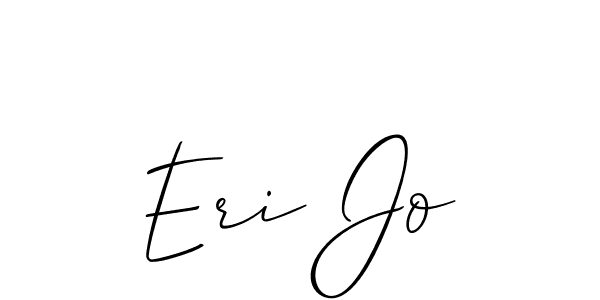 Also You can easily find your signature by using the search form. We will create Eri Jo name handwritten signature images for you free of cost using Allison_Script sign style. Eri Jo signature style 2 images and pictures png