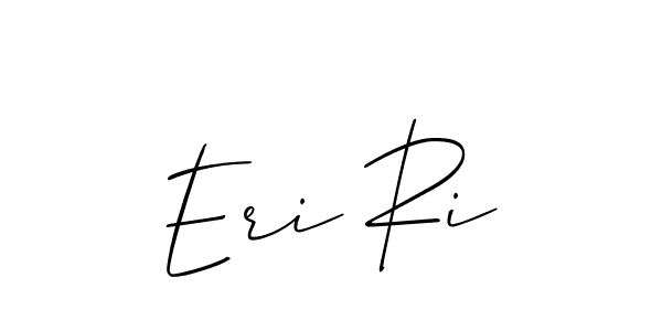 You should practise on your own different ways (Allison_Script) to write your name (Eri Ri) in signature. don't let someone else do it for you. Eri Ri signature style 2 images and pictures png