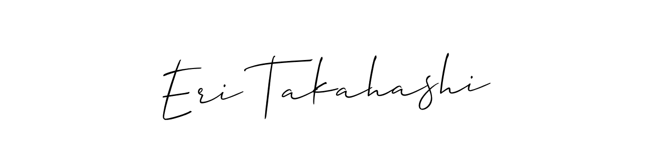 The best way (Allison_Script) to make a short signature is to pick only two or three words in your name. The name Eri Takahashi include a total of six letters. For converting this name. Eri Takahashi signature style 2 images and pictures png