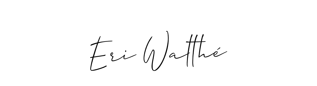 Make a short Eri Walthé signature style. Manage your documents anywhere anytime using Allison_Script. Create and add eSignatures, submit forms, share and send files easily. Eri Walthé signature style 2 images and pictures png