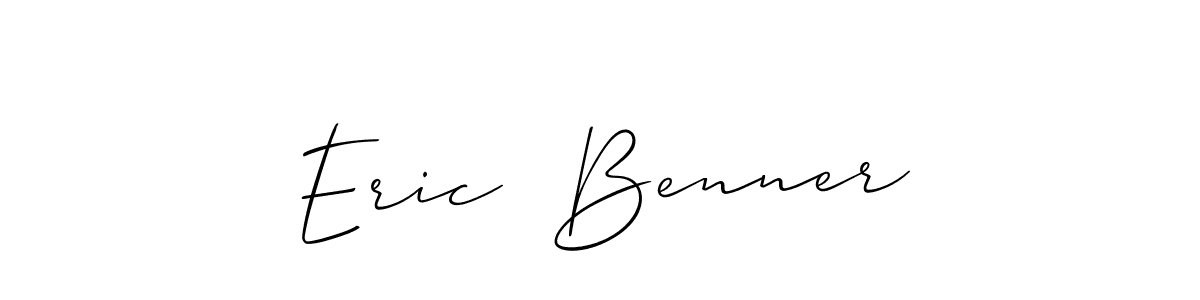 The best way (Allison_Script) to make a short signature is to pick only two or three words in your name. The name Eric  Benner include a total of six letters. For converting this name. Eric  Benner signature style 2 images and pictures png