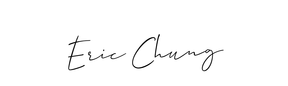 Design your own signature with our free online signature maker. With this signature software, you can create a handwritten (Allison_Script) signature for name Eric Chung. Eric Chung signature style 2 images and pictures png