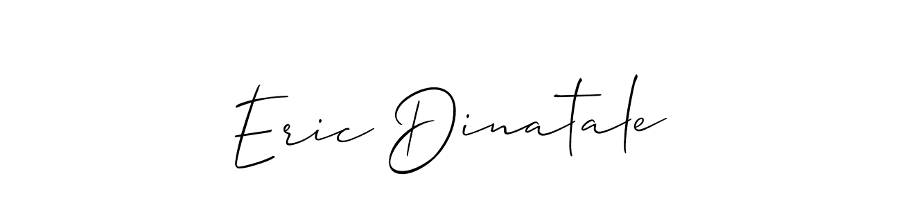 Make a beautiful signature design for name Eric Dinatale. With this signature (Allison_Script) style, you can create a handwritten signature for free. Eric Dinatale signature style 2 images and pictures png