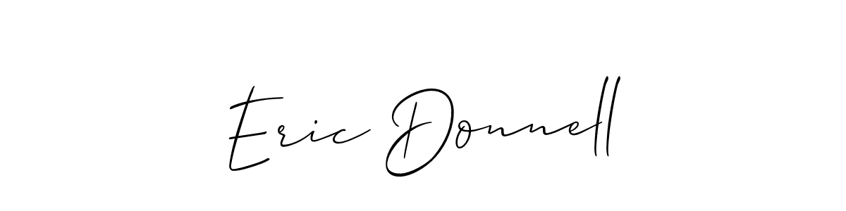 How to make Eric Donnell name signature. Use Allison_Script style for creating short signs online. This is the latest handwritten sign. Eric Donnell signature style 2 images and pictures png