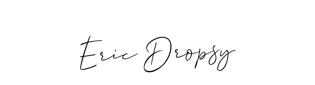 Make a beautiful signature design for name Eric Dropsy. With this signature (Allison_Script) style, you can create a handwritten signature for free. Eric Dropsy signature style 2 images and pictures png