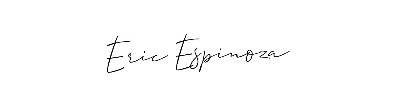 Make a short Eric Espinoza signature style. Manage your documents anywhere anytime using Allison_Script. Create and add eSignatures, submit forms, share and send files easily. Eric Espinoza signature style 2 images and pictures png