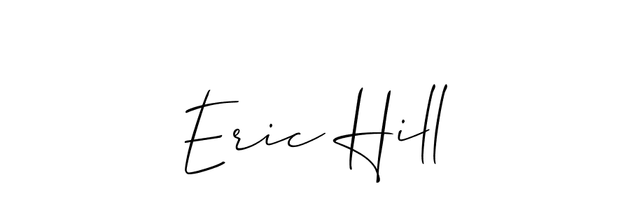 You should practise on your own different ways (Allison_Script) to write your name (Eric Hill) in signature. don't let someone else do it for you. Eric Hill signature style 2 images and pictures png