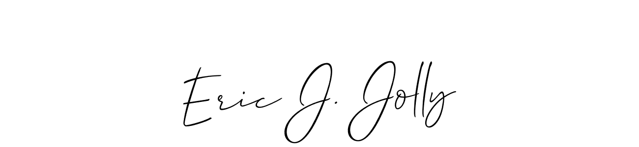 This is the best signature style for the Eric J. Jolly name. Also you like these signature font (Allison_Script). Mix name signature. Eric J. Jolly signature style 2 images and pictures png