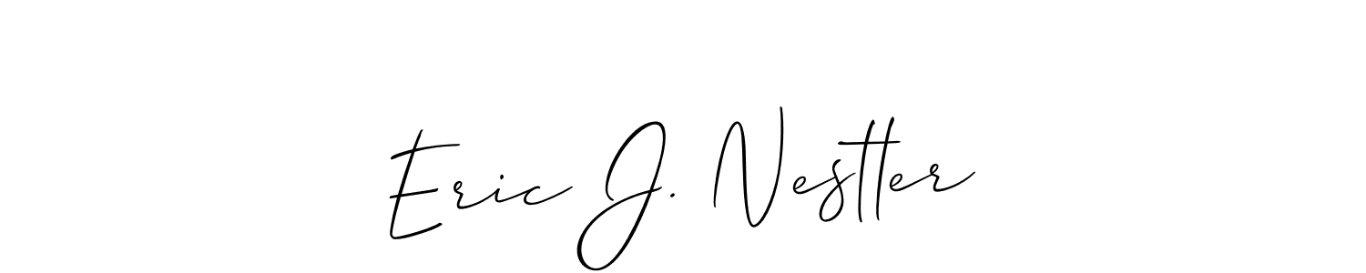 Create a beautiful signature design for name Eric J. Nestler. With this signature (Allison_Script) fonts, you can make a handwritten signature for free. Eric J. Nestler signature style 2 images and pictures png