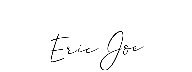 Allison_Script is a professional signature style that is perfect for those who want to add a touch of class to their signature. It is also a great choice for those who want to make their signature more unique. Get Eric Joe name to fancy signature for free. Eric Joe signature style 2 images and pictures png