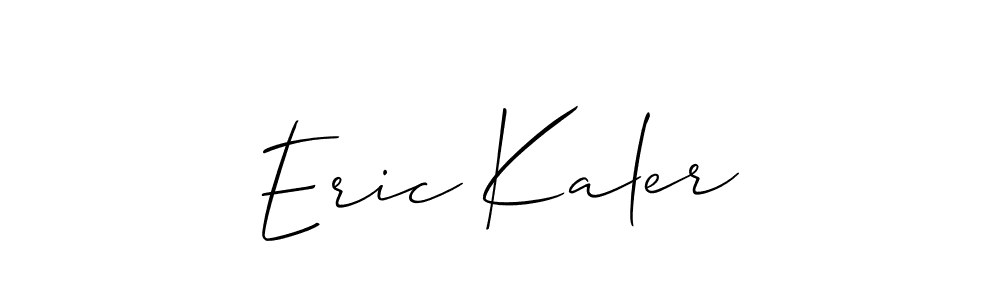 Eric Kaler stylish signature style. Best Handwritten Sign (Allison_Script) for my name. Handwritten Signature Collection Ideas for my name Eric Kaler. Eric Kaler signature style 2 images and pictures png