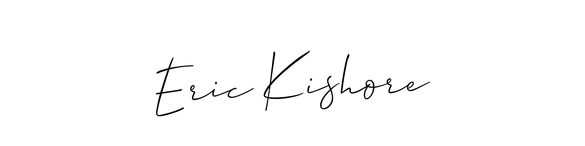 This is the best signature style for the Eric Kishore name. Also you like these signature font (Allison_Script). Mix name signature. Eric Kishore signature style 2 images and pictures png