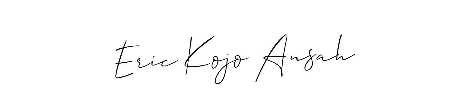 Make a beautiful signature design for name Eric Kojo Ansah. With this signature (Allison_Script) style, you can create a handwritten signature for free. Eric Kojo Ansah signature style 2 images and pictures png