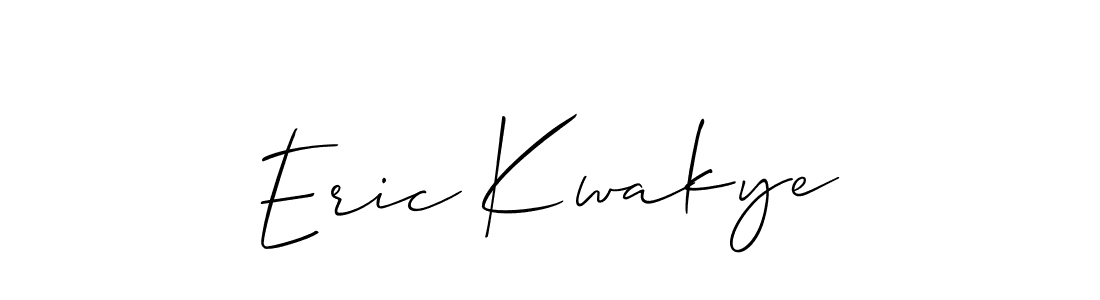 Eric Kwakye stylish signature style. Best Handwritten Sign (Allison_Script) for my name. Handwritten Signature Collection Ideas for my name Eric Kwakye. Eric Kwakye signature style 2 images and pictures png