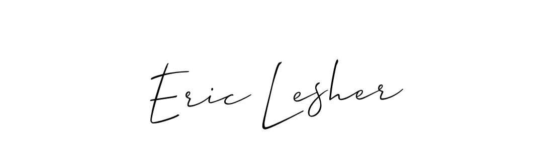 How to make Eric Lesher name signature. Use Allison_Script style for creating short signs online. This is the latest handwritten sign. Eric Lesher signature style 2 images and pictures png