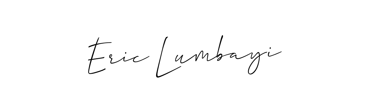 Check out images of Autograph of Eric Lumbayi name. Actor Eric Lumbayi Signature Style. Allison_Script is a professional sign style online. Eric Lumbayi signature style 2 images and pictures png