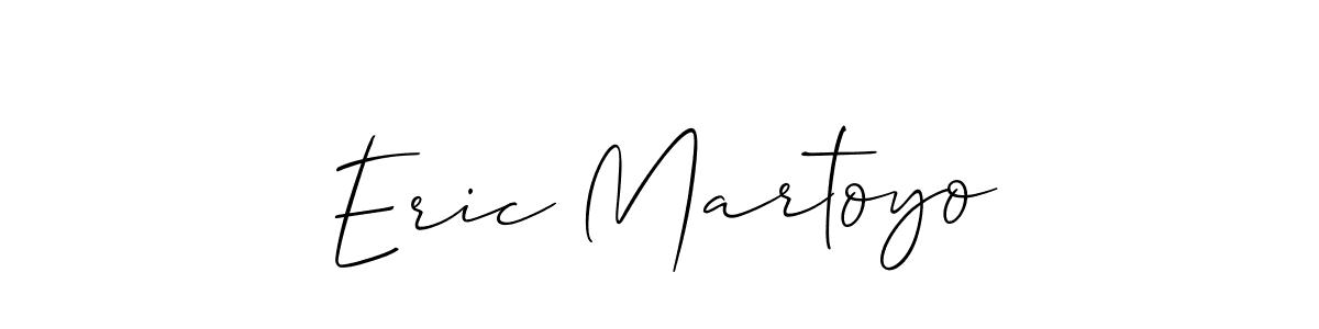 How to make Eric Martoyo name signature. Use Allison_Script style for creating short signs online. This is the latest handwritten sign. Eric Martoyo signature style 2 images and pictures png