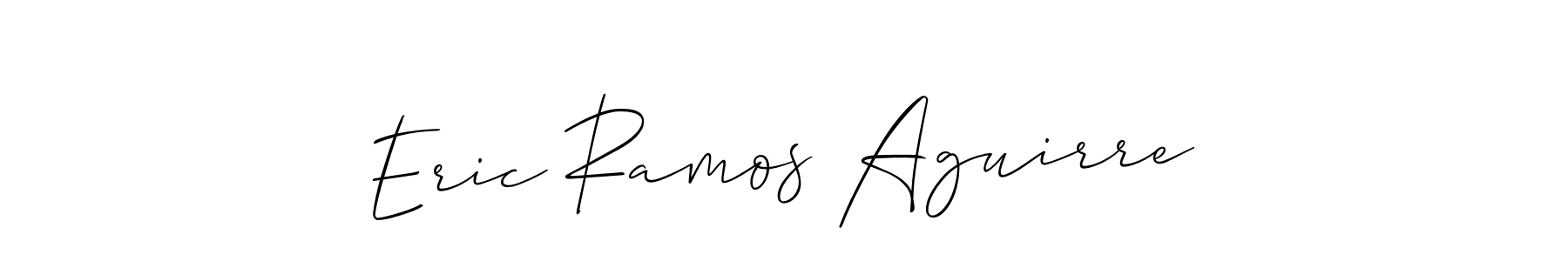 Eric Ramos Aguirre stylish signature style. Best Handwritten Sign (Allison_Script) for my name. Handwritten Signature Collection Ideas for my name Eric Ramos Aguirre. Eric Ramos Aguirre signature style 2 images and pictures png