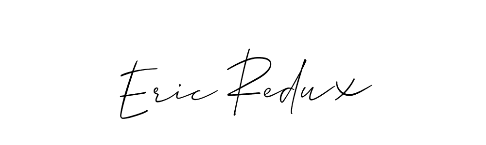 How to make Eric Redux name signature. Use Allison_Script style for creating short signs online. This is the latest handwritten sign. Eric Redux signature style 2 images and pictures png