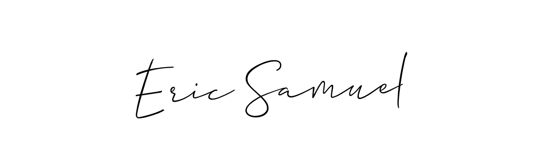 The best way (Allison_Script) to make a short signature is to pick only two or three words in your name. The name Eric Samuel include a total of six letters. For converting this name. Eric Samuel signature style 2 images and pictures png