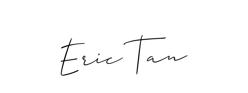 You should practise on your own different ways (Allison_Script) to write your name (Eric Tan) in signature. don't let someone else do it for you. Eric Tan signature style 2 images and pictures png