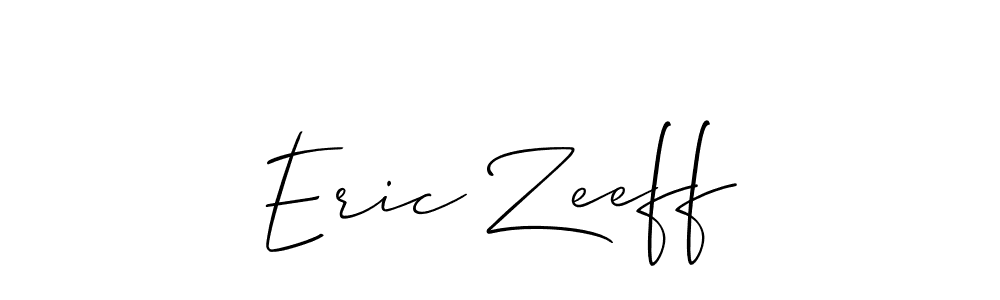 How to make Eric Zeeff signature? Allison_Script is a professional autograph style. Create handwritten signature for Eric Zeeff name. Eric Zeeff signature style 2 images and pictures png