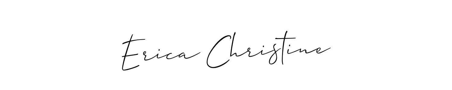 Make a beautiful signature design for name Erica Christine. Use this online signature maker to create a handwritten signature for free. Erica Christine signature style 2 images and pictures png