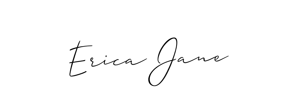 How to make Erica Jane name signature. Use Allison_Script style for creating short signs online. This is the latest handwritten sign. Erica Jane signature style 2 images and pictures png