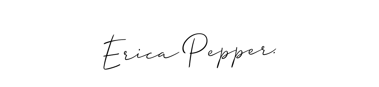 See photos of Erica Pepper. official signature by Spectra . Check more albums & portfolios. Read reviews & check more about Allison_Script font. Erica Pepper. signature style 2 images and pictures png