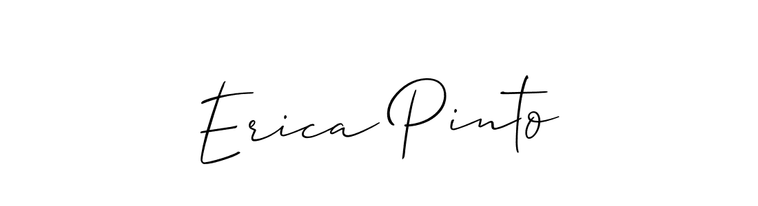 Make a beautiful signature design for name Erica Pinto. With this signature (Allison_Script) style, you can create a handwritten signature for free. Erica Pinto signature style 2 images and pictures png