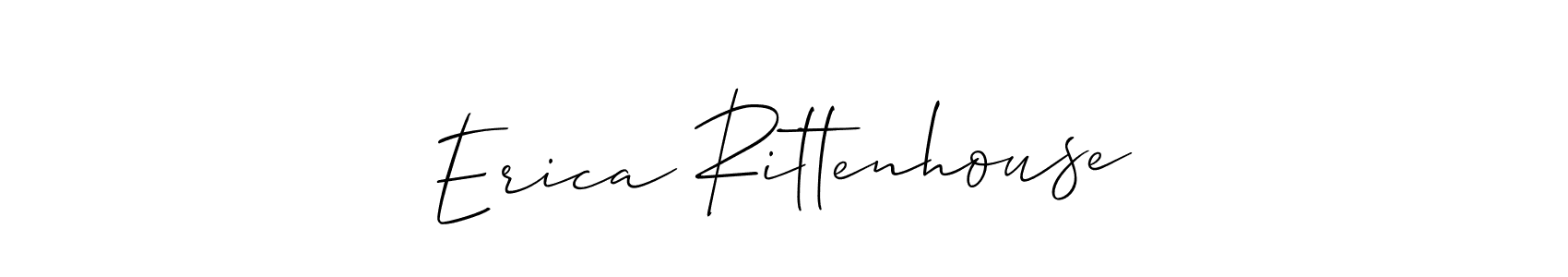 The best way (Allison_Script) to make a short signature is to pick only two or three words in your name. The name Erica Rittenhouse include a total of six letters. For converting this name. Erica Rittenhouse signature style 2 images and pictures png