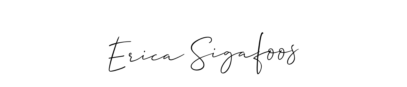 Design your own signature with our free online signature maker. With this signature software, you can create a handwritten (Allison_Script) signature for name Erica Sigafoos. Erica Sigafoos signature style 2 images and pictures png