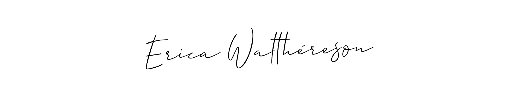 You can use this online signature creator to create a handwritten signature for the name Erica Walthéreson. This is the best online autograph maker. Erica Walthéreson signature style 2 images and pictures png