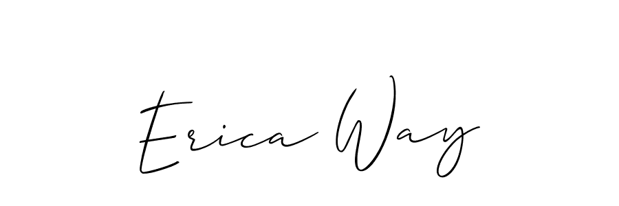 Make a beautiful signature design for name Erica Way. With this signature (Allison_Script) style, you can create a handwritten signature for free. Erica Way signature style 2 images and pictures png