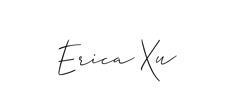 Make a beautiful signature design for name Erica Xu. Use this online signature maker to create a handwritten signature for free. Erica Xu signature style 2 images and pictures png