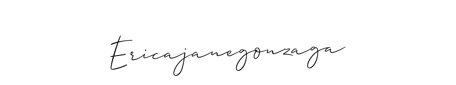Use a signature maker to create a handwritten signature online. With this signature software, you can design (Allison_Script) your own signature for name Ericajanegonzaga. Ericajanegonzaga signature style 2 images and pictures png