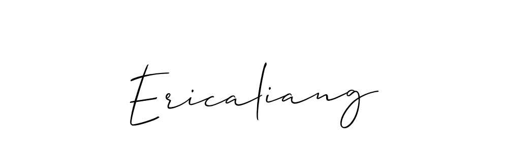 Check out images of Autograph of Ericaliang name. Actor Ericaliang Signature Style. Allison_Script is a professional sign style online. Ericaliang signature style 2 images and pictures png