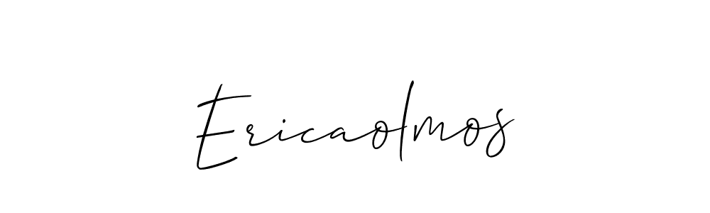 How to Draw Ericaolmos signature style? Allison_Script is a latest design signature styles for name Ericaolmos. Ericaolmos signature style 2 images and pictures png