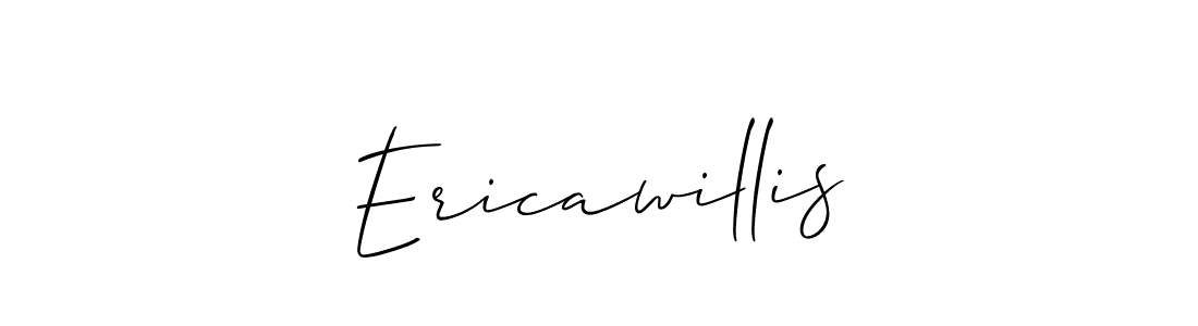 How to make Ericawillis signature? Allison_Script is a professional autograph style. Create handwritten signature for Ericawillis name. Ericawillis signature style 2 images and pictures png