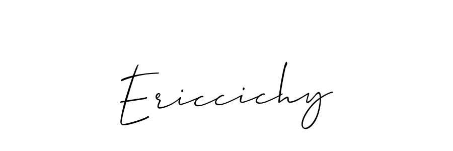 Also we have Ericcichy name is the best signature style. Create professional handwritten signature collection using Allison_Script autograph style. Ericcichy signature style 2 images and pictures png