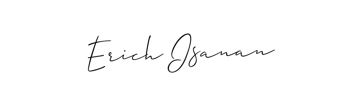 Also we have Erich Isanan name is the best signature style. Create professional handwritten signature collection using Allison_Script autograph style. Erich Isanan signature style 2 images and pictures png