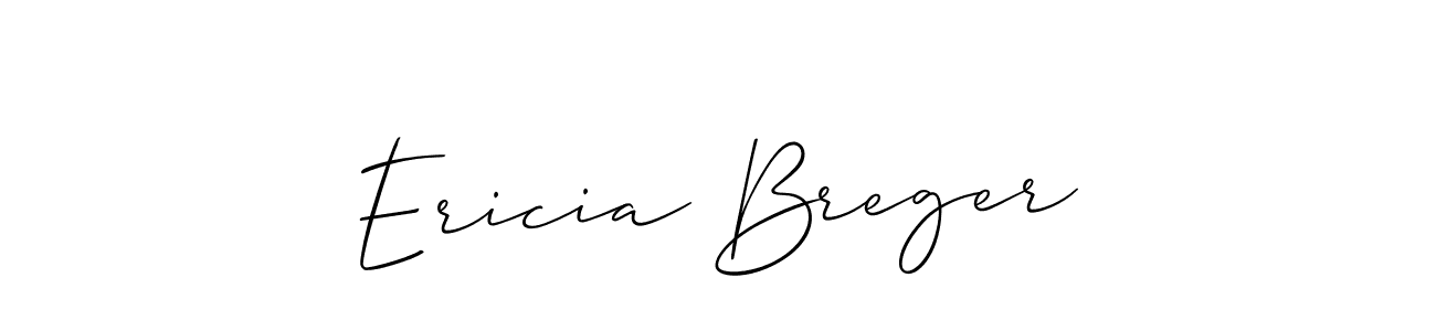 The best way (Allison_Script) to make a short signature is to pick only two or three words in your name. The name Ericia Breger include a total of six letters. For converting this name. Ericia Breger signature style 2 images and pictures png