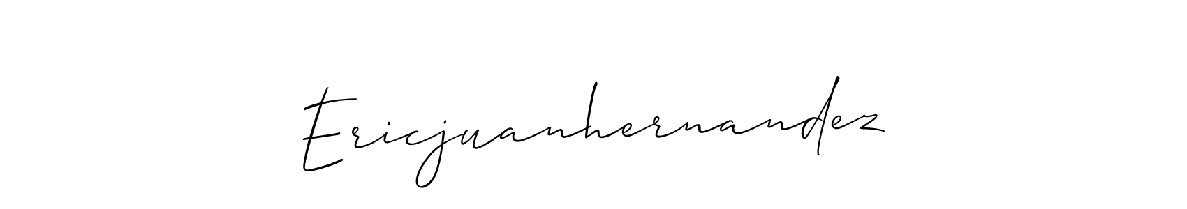 Make a beautiful signature design for name Ericjuanhernandez. With this signature (Allison_Script) style, you can create a handwritten signature for free. Ericjuanhernandez signature style 2 images and pictures png