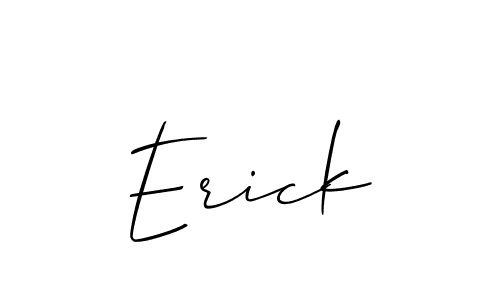 How to Draw Erick signature style? Allison_Script is a latest design signature styles for name Erick. Erick signature style 2 images and pictures png