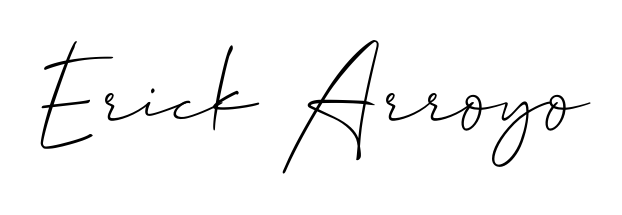 Practice writing Erick Arroyo with the flow of Allison_Script lettering. A fantastic source of inspiration for developing your personal signature style. Erick Arroyo signature style 2 images and pictures png
