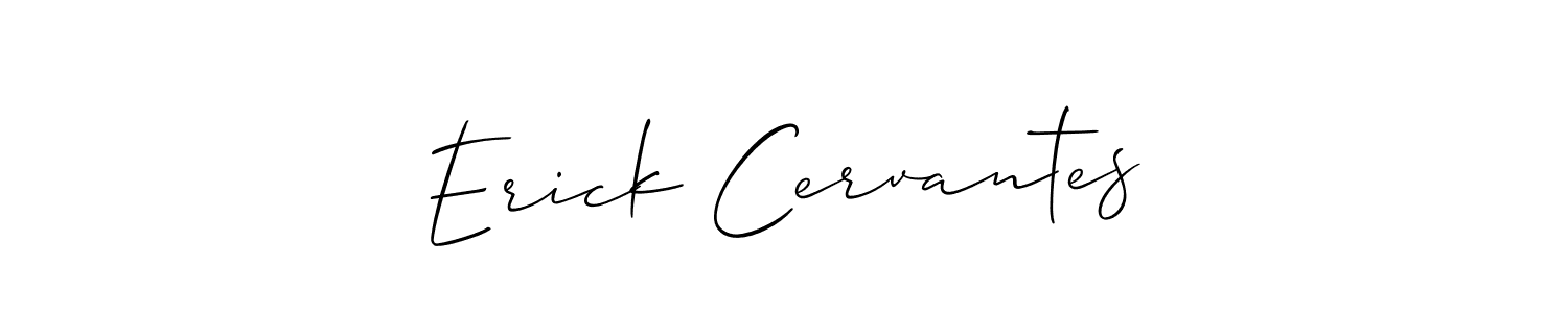 Create a beautiful signature design for name Erick Cervantes. With this signature (Allison_Script) fonts, you can make a handwritten signature for free. Erick Cervantes signature style 2 images and pictures png