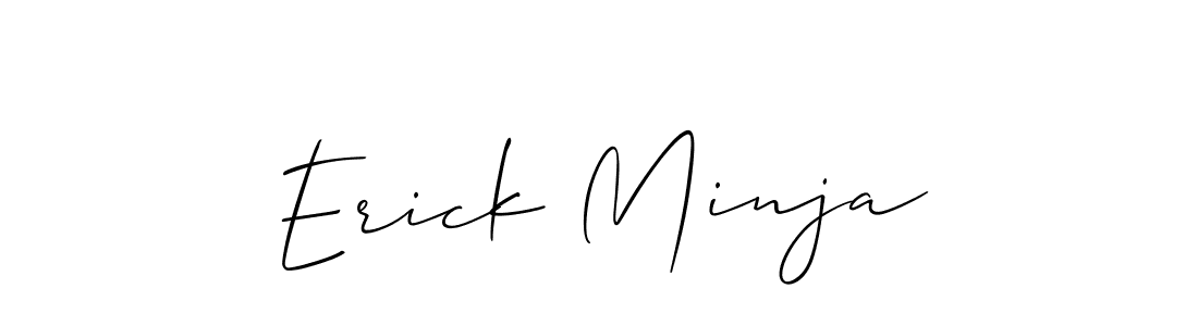 Similarly Allison_Script is the best handwritten signature design. Signature creator online .You can use it as an online autograph creator for name Erick Minja. Erick Minja signature style 2 images and pictures png