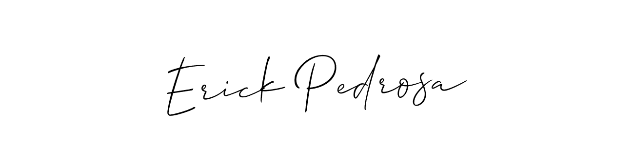 Also we have Erick Pedrosa name is the best signature style. Create professional handwritten signature collection using Allison_Script autograph style. Erick Pedrosa signature style 2 images and pictures png